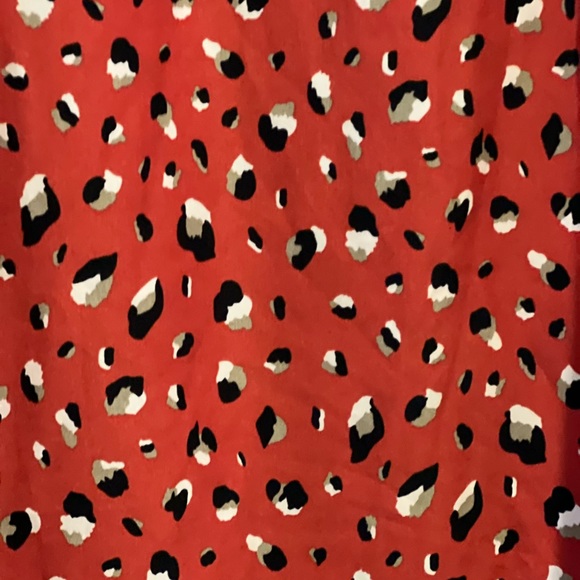 THML Animal Print Mini Dress Orange Size X-Small NWOT - Picture 3 of 9